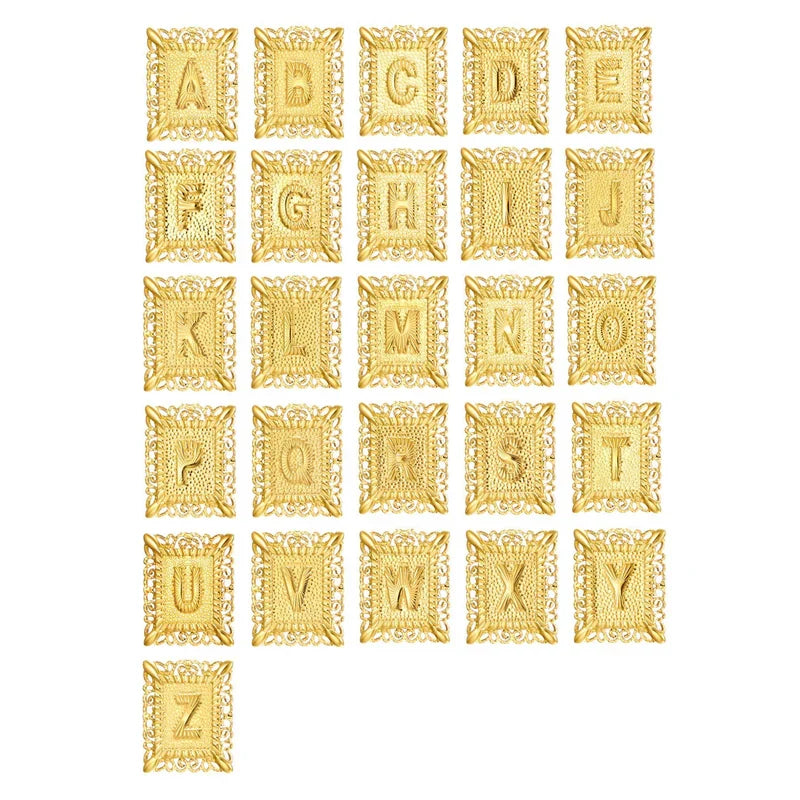 Zestaw złotych łańcuszków z krzyżykiem i inicjałem