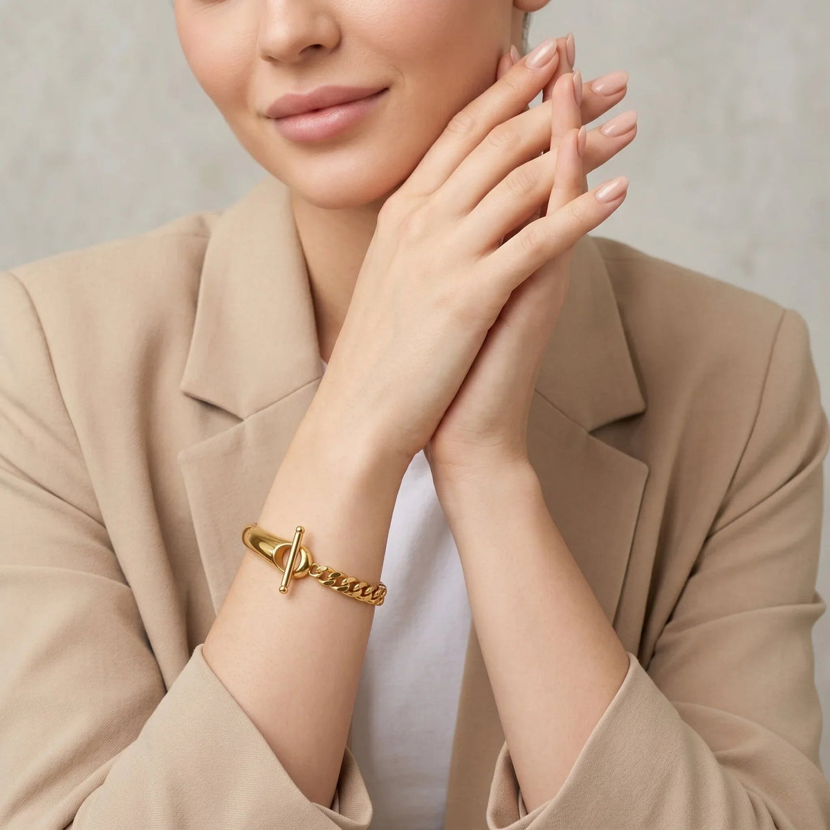 Złota bransoletka-łańcuszek Myrna