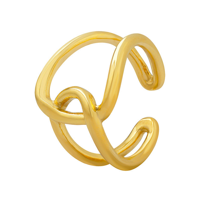 Złoty pierścionek Alina Knot