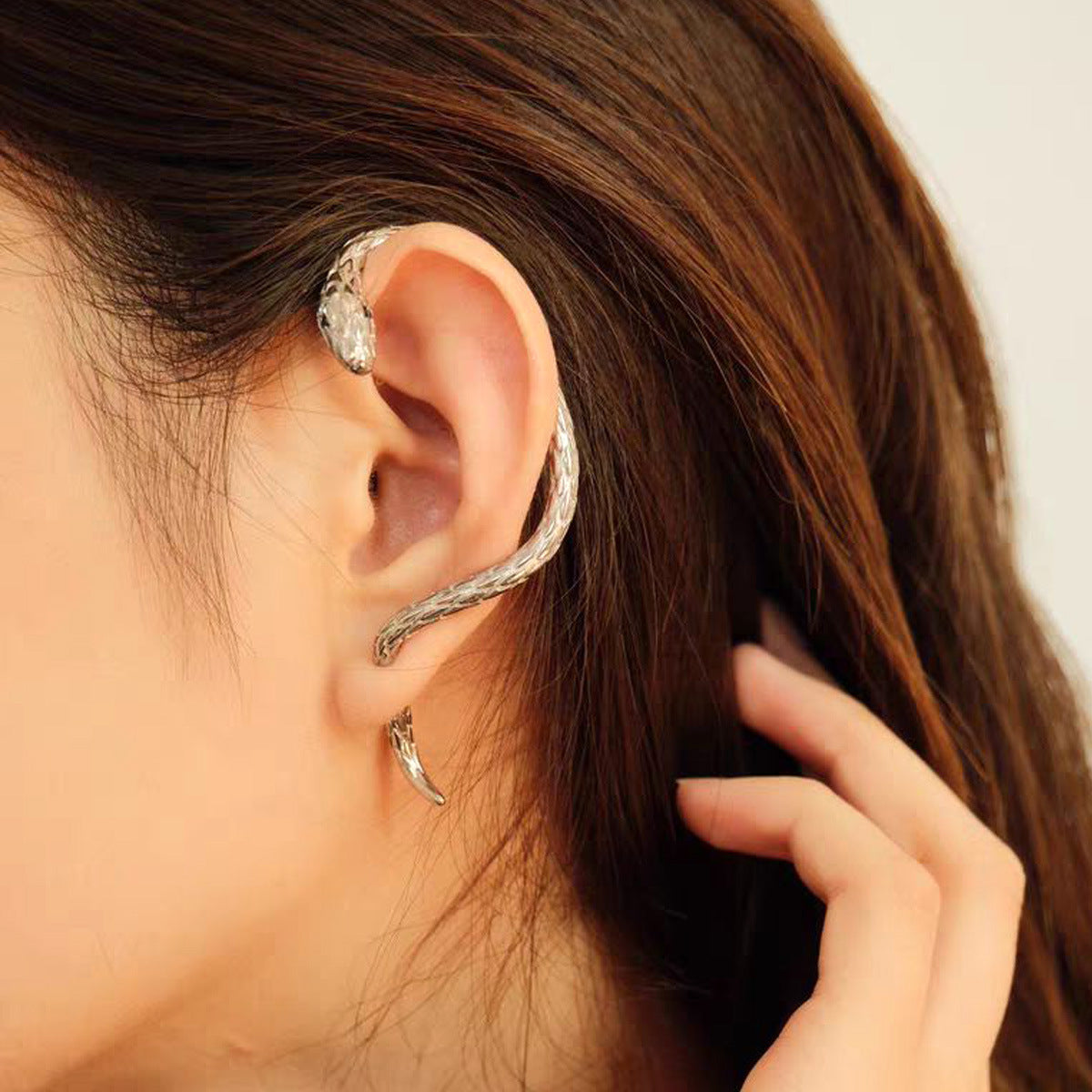 Kolczyki-earcuff Slytherin