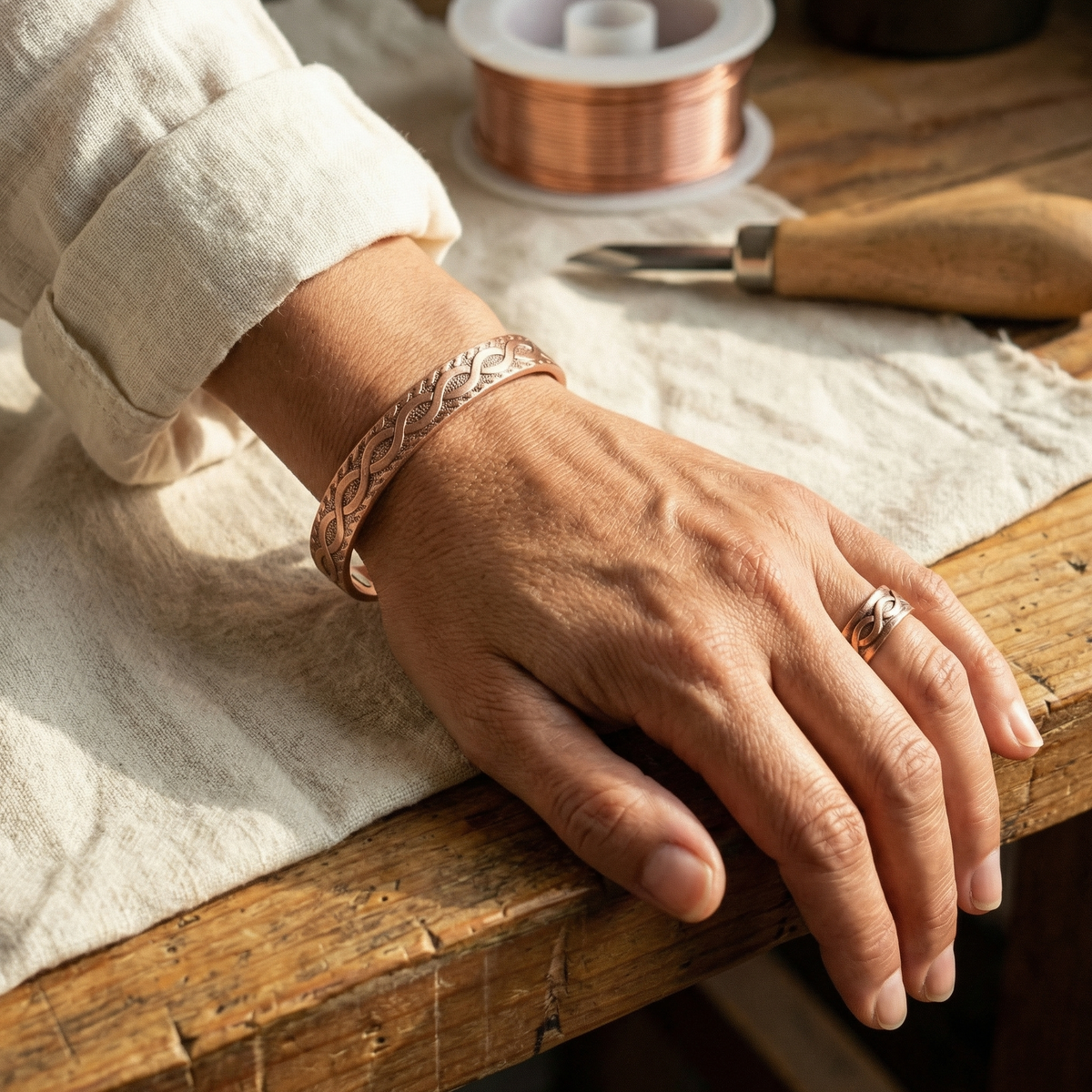 Knot – Miedziany zestaw