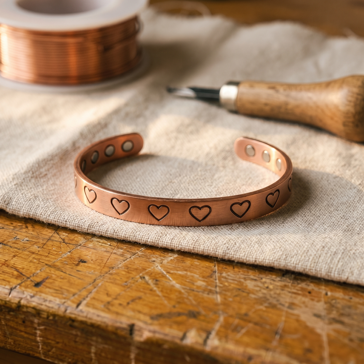 Hearth – Miedziana bransoletka