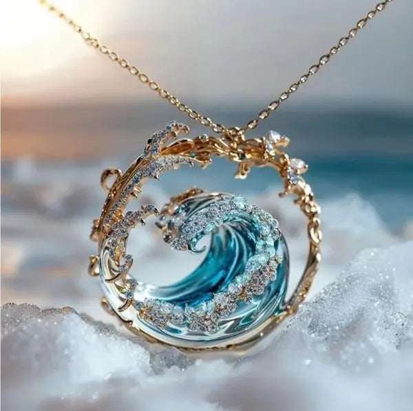 Naszyjnik z wisiorkiem „Obietnica oceanu”